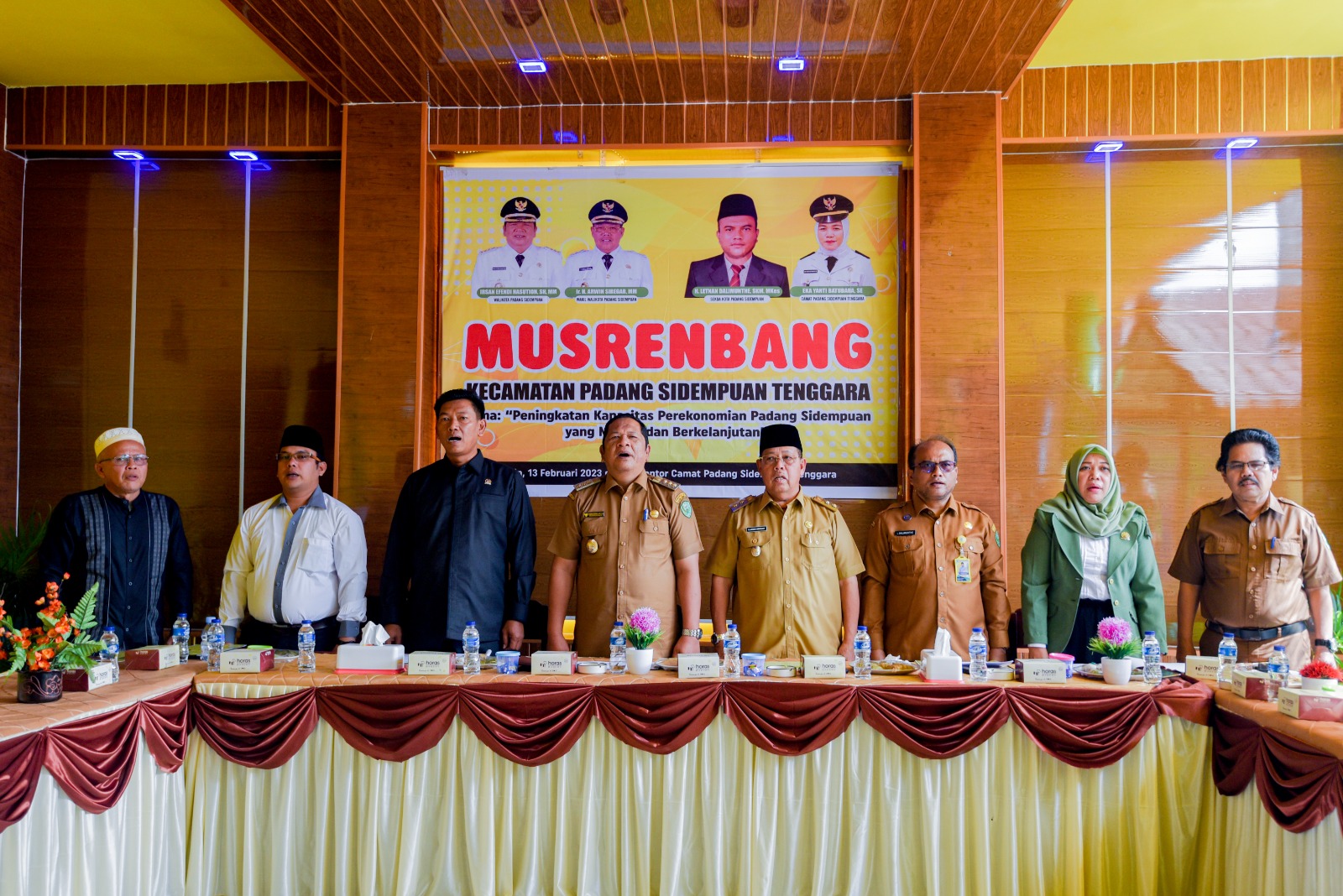 Walikota PSP Irsan Efendi Nasution Membuka Musrenbang Kecamatan Padang Sidempuan Tenggara Tahun 2024.