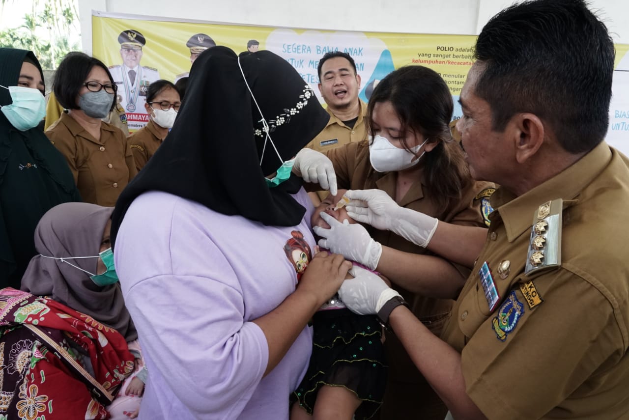 Cegah Penyakit Polio, Pemko T. Tinggi Lakukan Imunisasi Pada Anak
