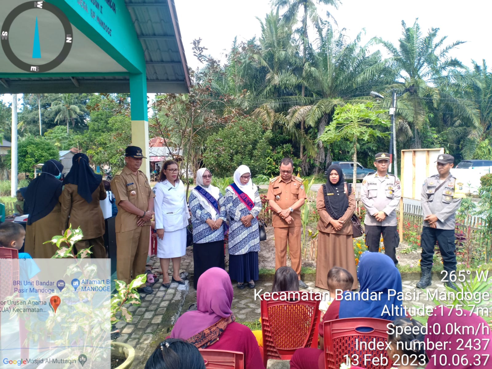 Dukung Kesehatan Anak, Waka Polsek Bandar Pasir Mandoge Hadir Pekan Imunisasi Nasional