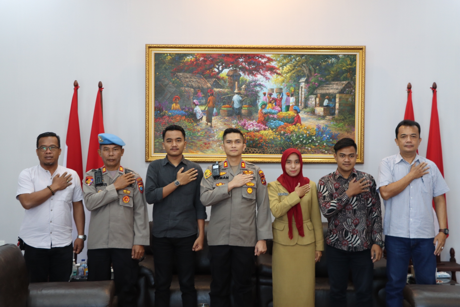 Pospera dan Dema Pospera Silaturahmi Dengan Kapolres Asahan