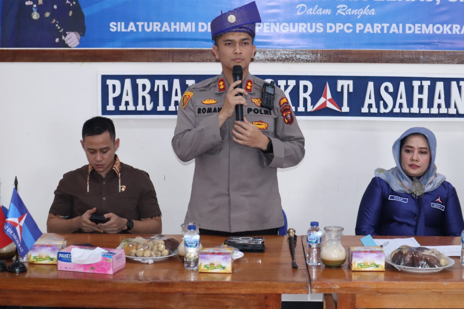 Kapolres Asahan Lakukan Silaturahmi Dengan para Pengurus DPC Partai Demokrat