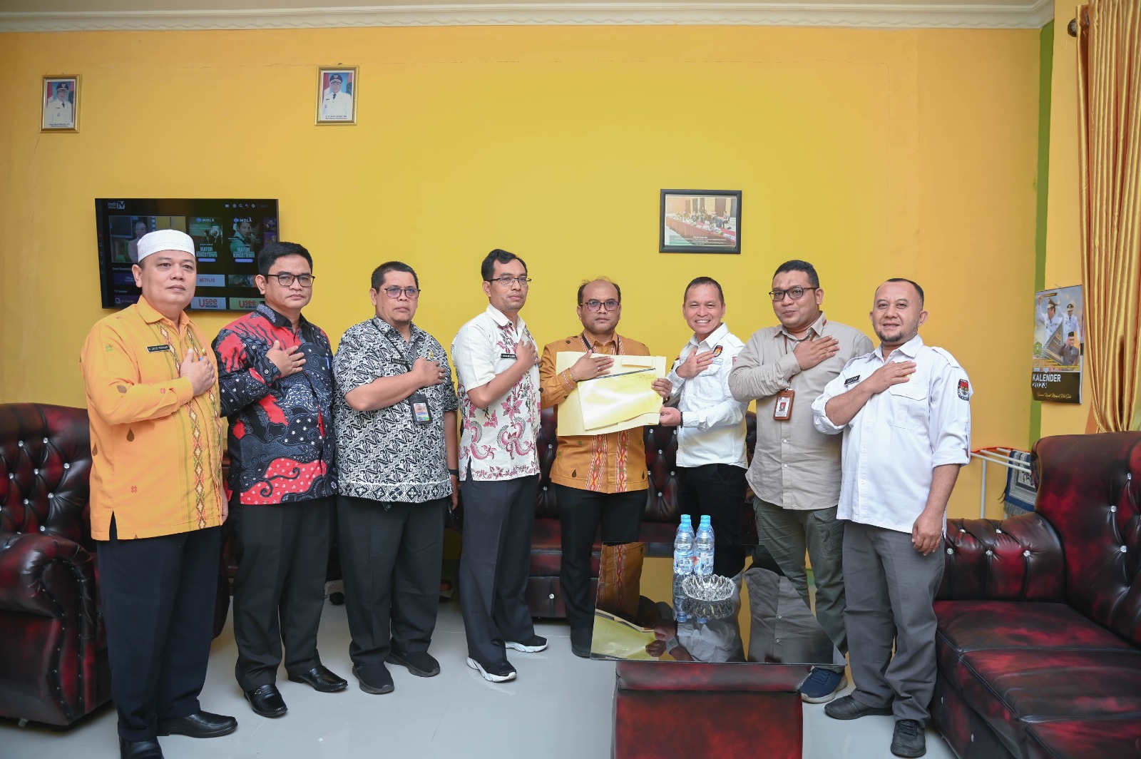 Sekda Kota Padang Sidempuan H. Letnan DalimuntheÂ  Terima Kunjungan rombongan Komisi Pemilihan Umum