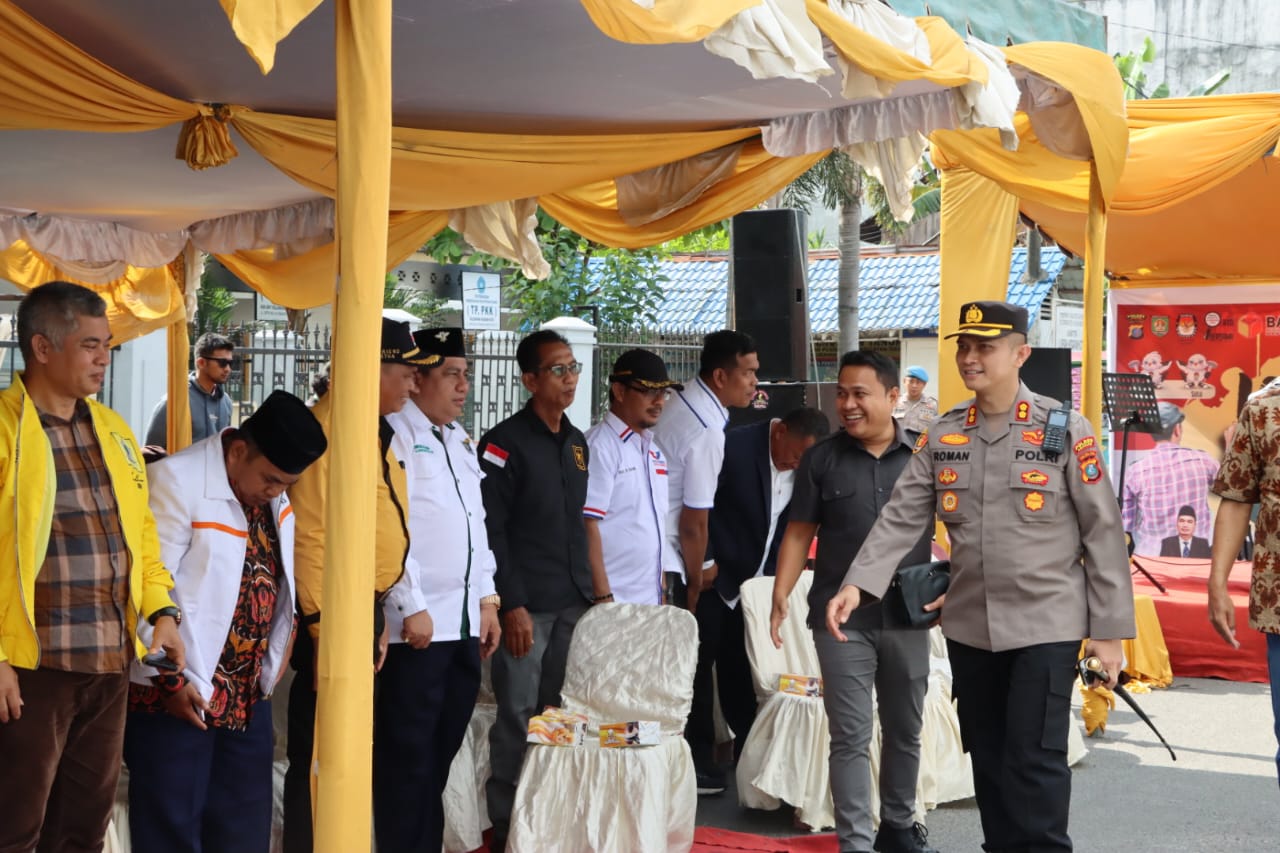 Bupati Asahan Bersama Kapolres Asahan Buka Lomba Mural Pemilu Damai 2024