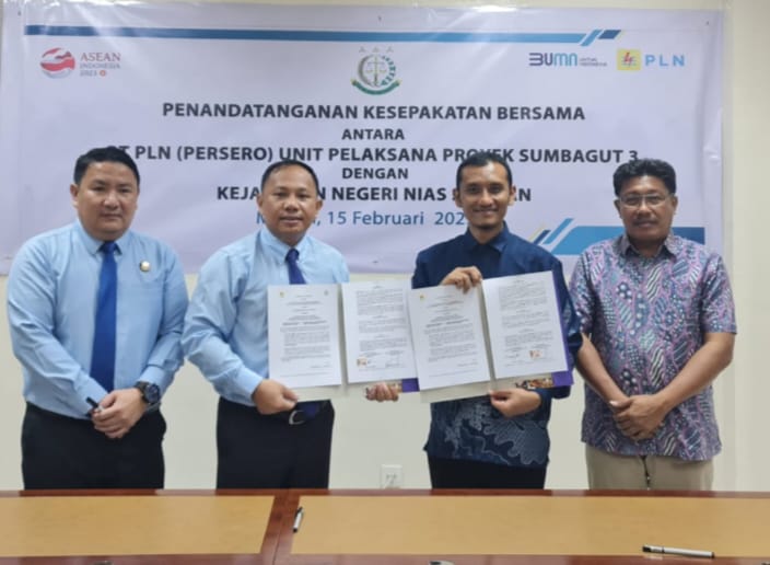 PLN UPP Sumbagut 3 dan Kejari Nisel Sepakati Pendampingan Hukum