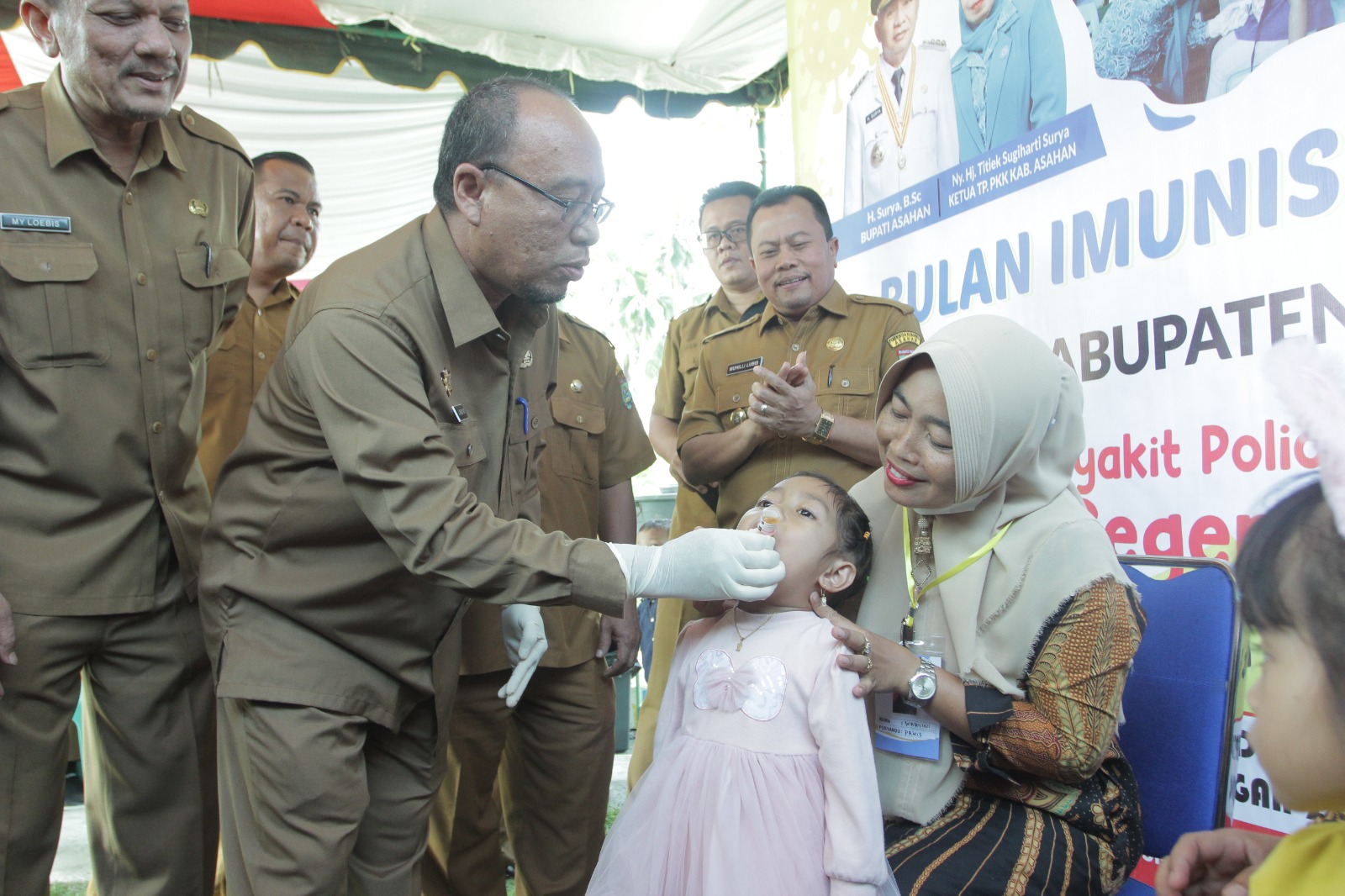 Pembukaan Pencanangan Serentak Sub PIN Polio, Sekda Asahan Harapkan Semua Pihak Dapat Mendukung