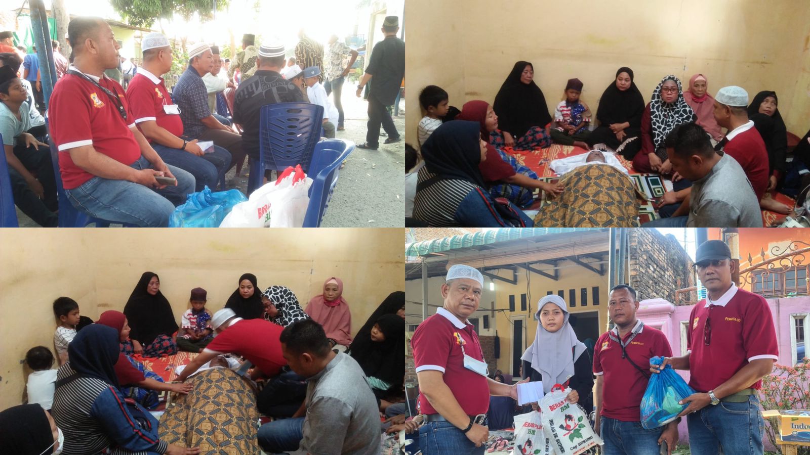 Ketua Pewarta Melayat dan Berikan Santunan Duka Kepada Keluarga Sahabat yang Wafat