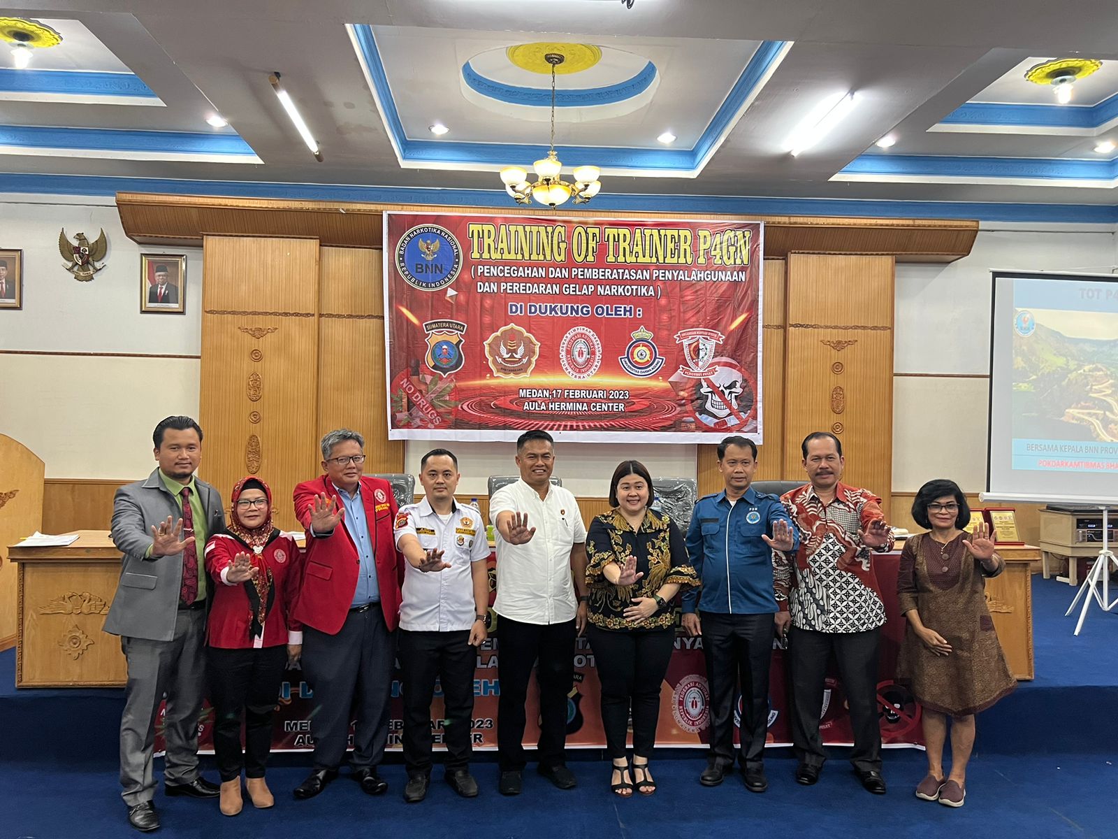 UDA Bersama BNN, Poldasu dan Ferari Gelar Training of Trainer P4GN