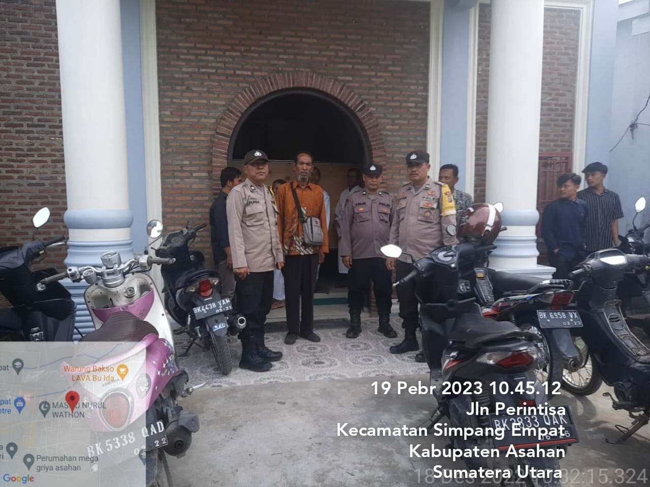 Polsek Simpang Empat Pengamanan 4 Gereja