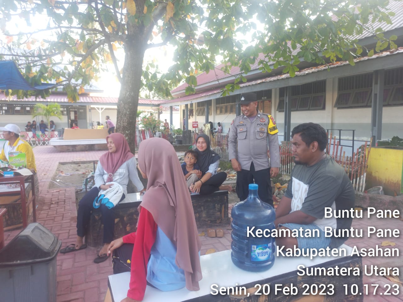 Polsek Prapat Janji Himbauan F1H2O di Dusun I Desa Buntu Pane