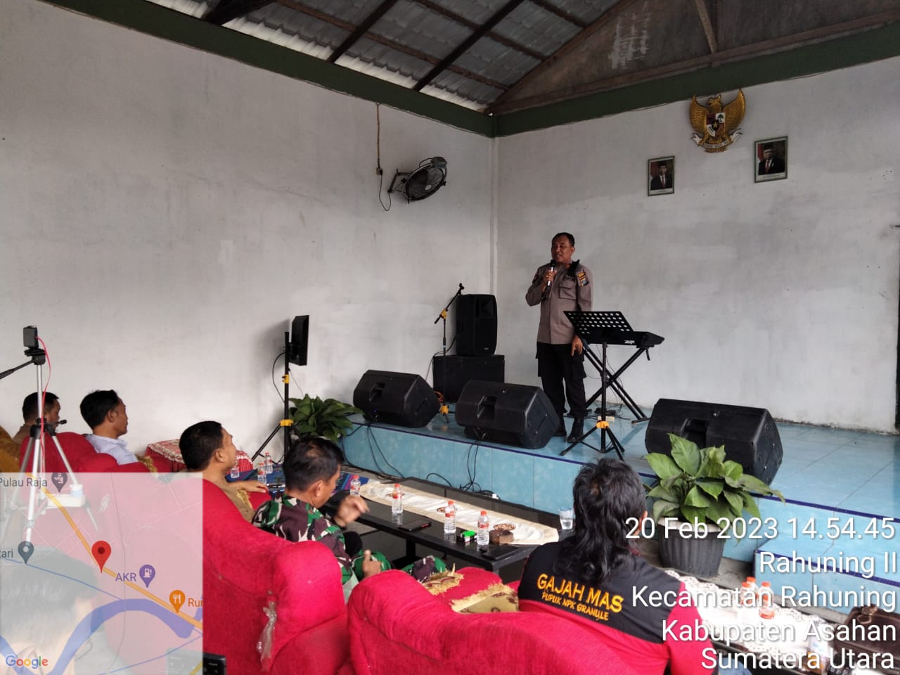 Kapolsek Hadir Kegiatan Sosialisasi peruntukan Pupuk NPK dari PT. Gaja Mas