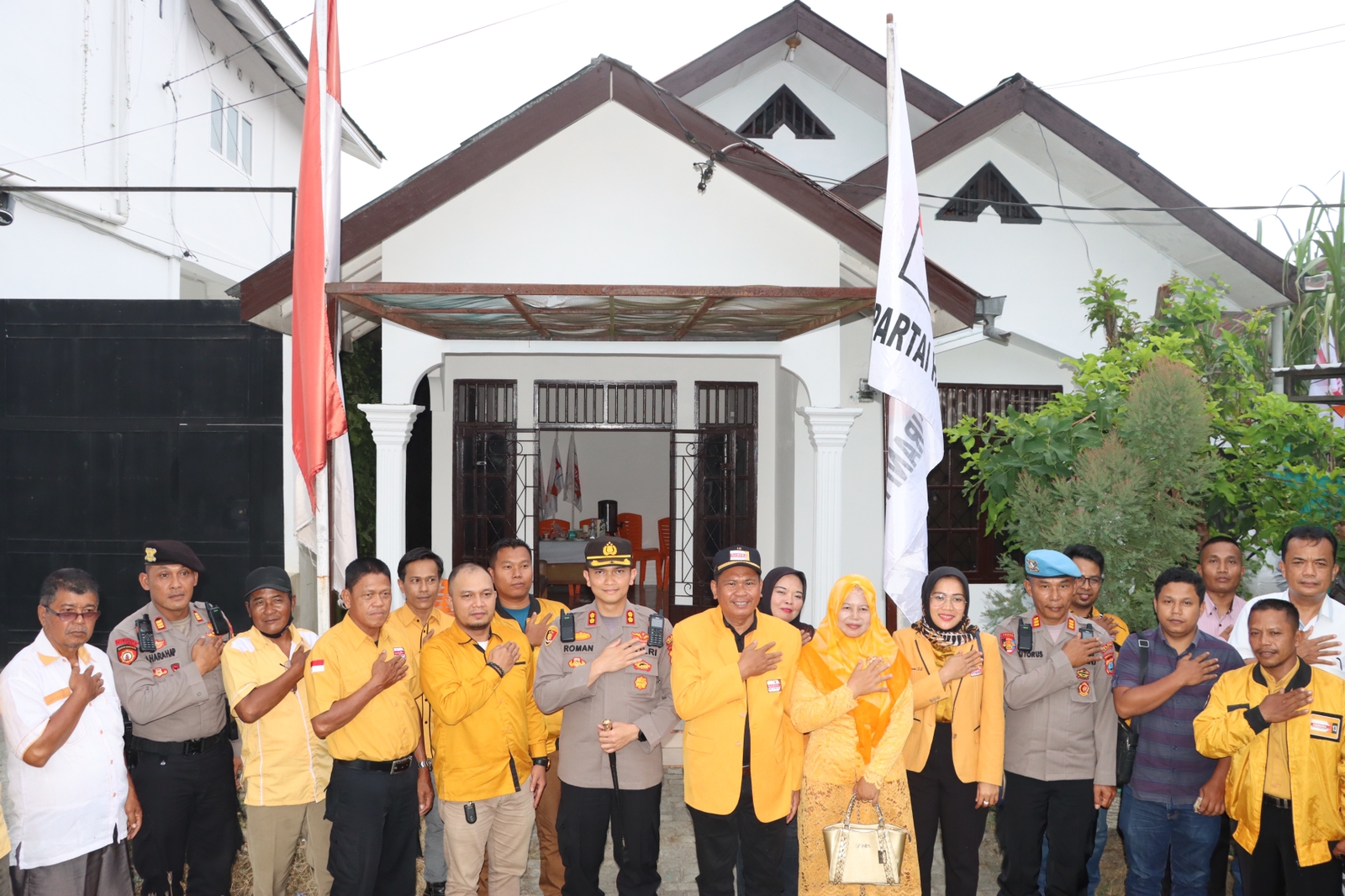 Kapolres Asahan Sambangi Sekretariat DPC Partai Hanura