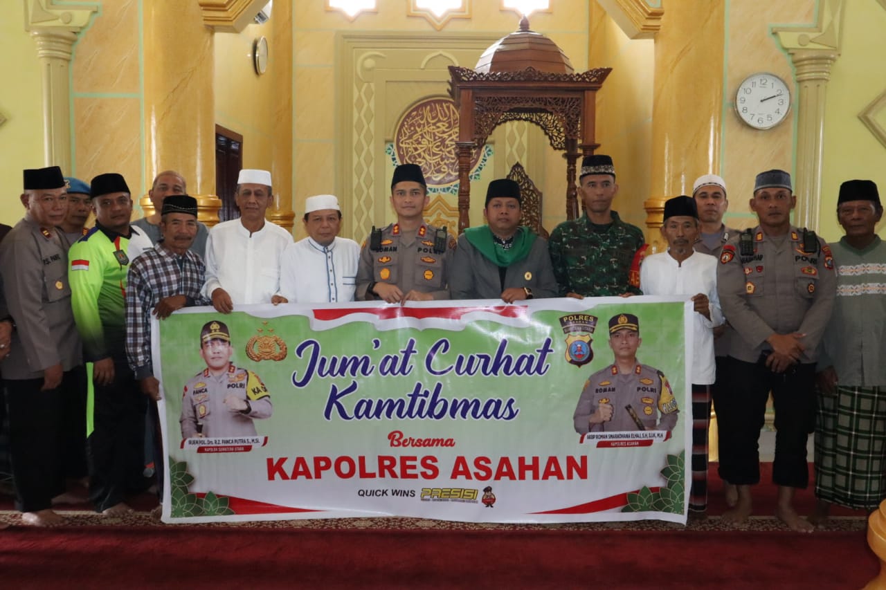 Kapolres Curhatan Hati, Dengan Jamaah Masjid Amaliah Jalan Sawo