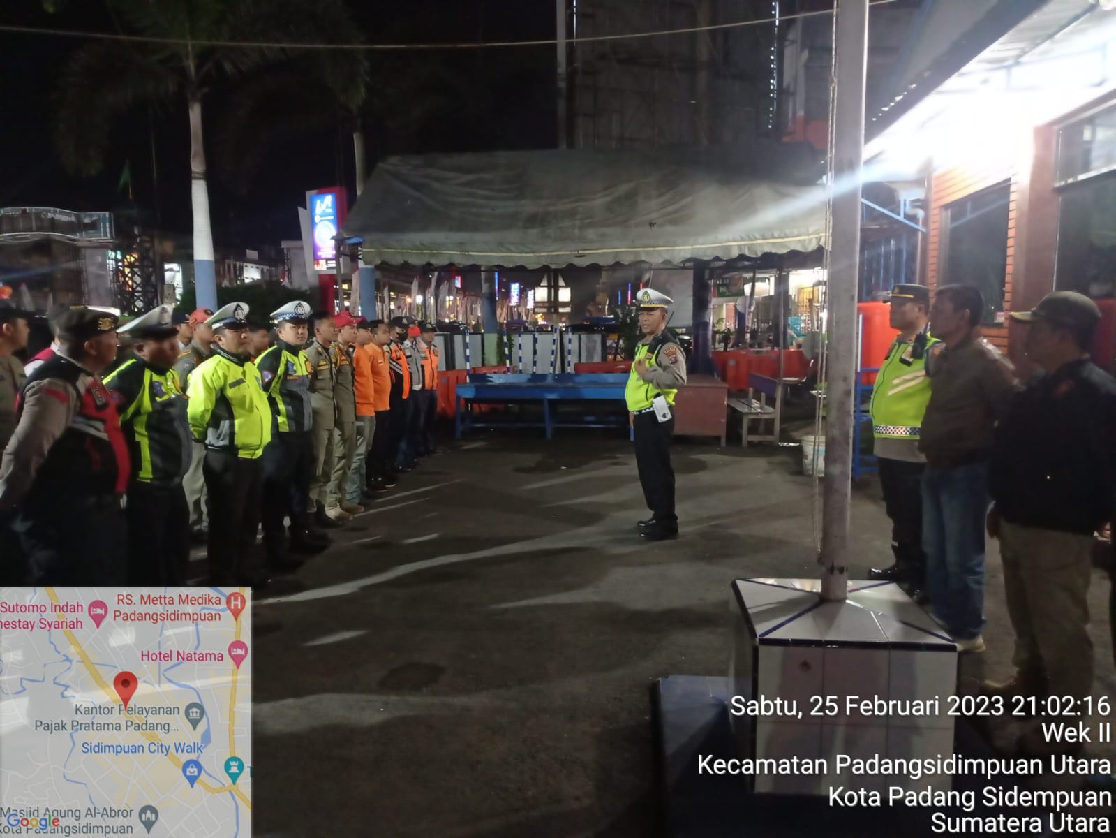 Polres Padangsidimpuan bersama Dinas terkait gelar patroli skala besar antisipasi Balap liar dan tawuran