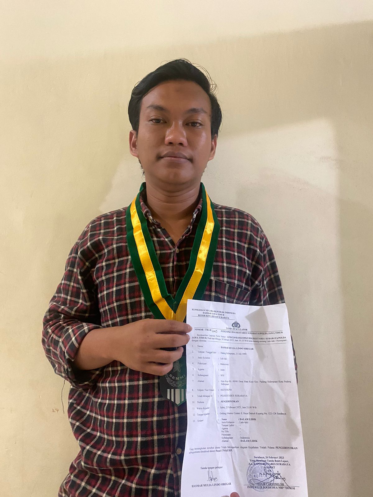 Kongres SEMMI Ricuh , Korban Pengeroyokan Hasmar Lapor Polisi, Ini Permintaan Korban