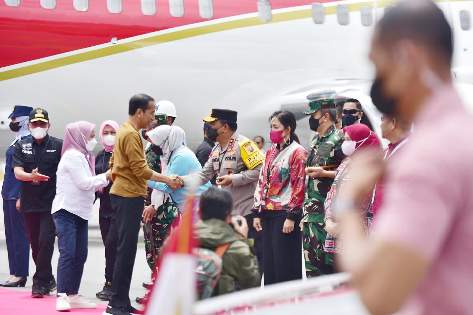 Kapolda Sumut Sambut Kunker Presiden RI ke Kota Balige