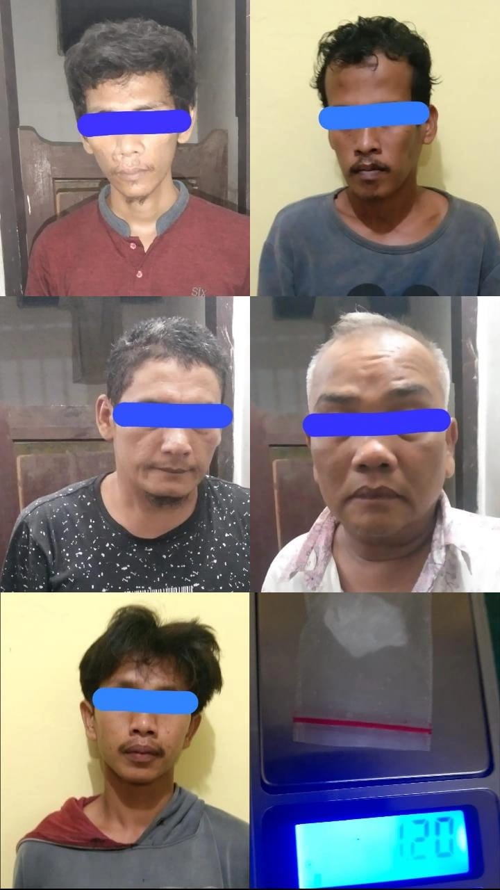 Lagi Narik Sabu-sabu, 5 Pelaku Ditangkap Polsek Bandar Pasir Mandoge