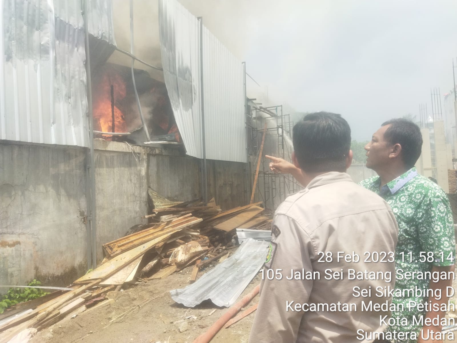 Empat Rumah di Kelurahan Seikambing B Petisah Dilalap Jago Merah