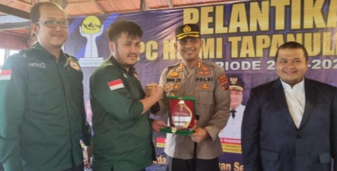 Kapolres Tapsel Hadiri Pelantikan BPC HIPMI Tapsel 