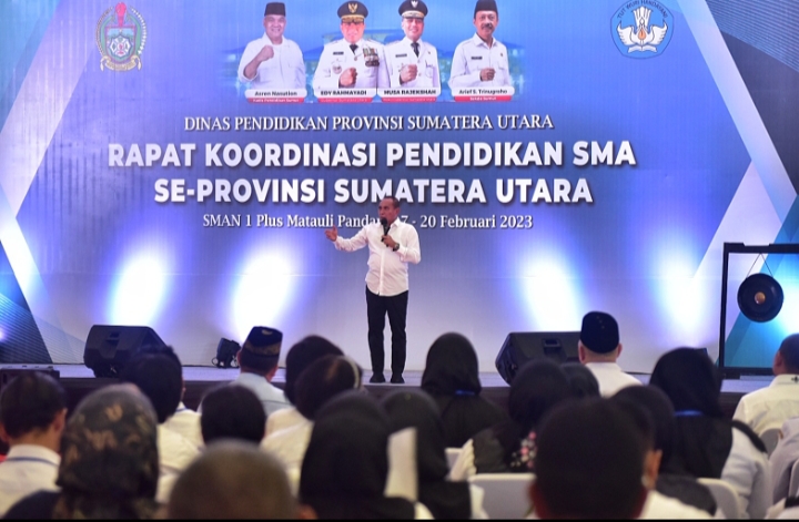 Gubernur Edy Rahmayadi Buka Rakor Pendidikan SMA se-Sumut di Tapteng *Motivasi Guru untuk Jadi Teladan Setiap Saat