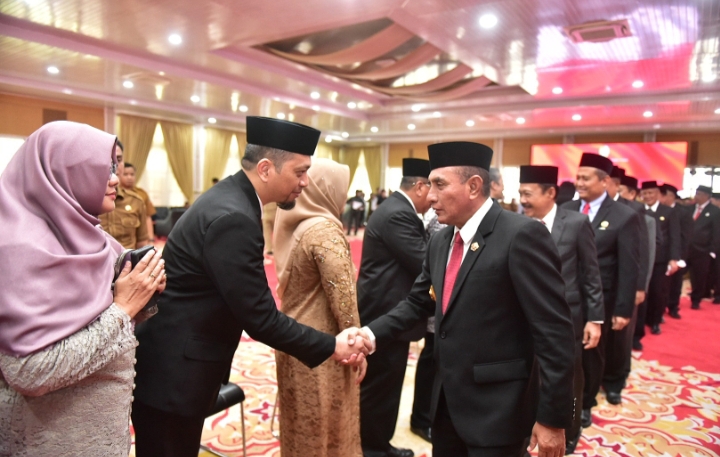 Gubsu Lantik Tujuh Pejabat Eselon II, Ini Daftar NamanyaÂ 