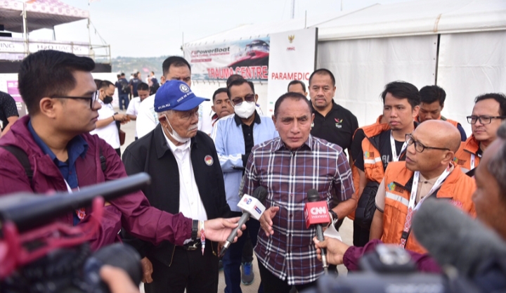 Edy Rahmayadi Kerahkan Bus BKB dan Peralatan Medis di Trauma Centre F1H2O Danau Toba