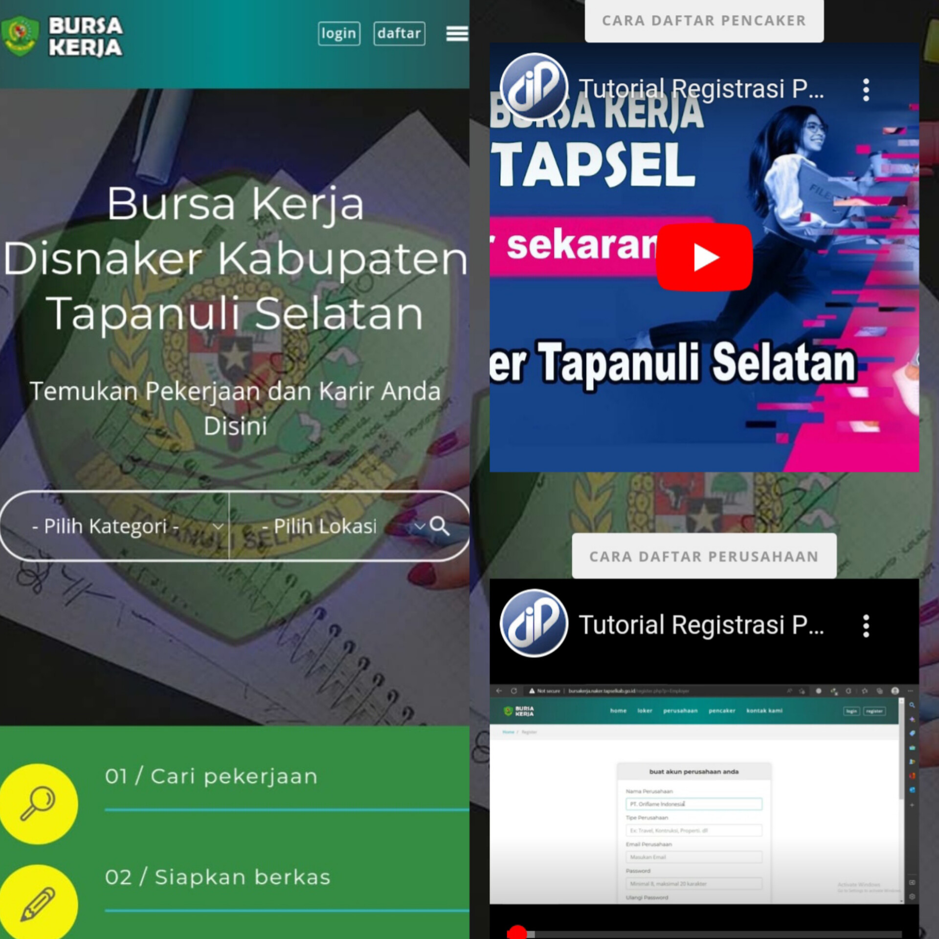 Tinggal Di Klik,Pemkab Tapsel Tlah Sediakan Aplikasi Lowongan Kerja