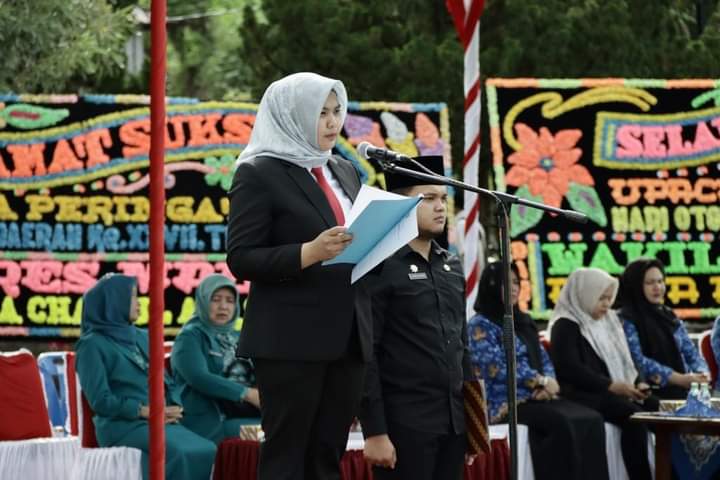 Wabup Madina Pimpin Upacara Hari OTDA XXVII Tahun 2023,Ini Pesannya