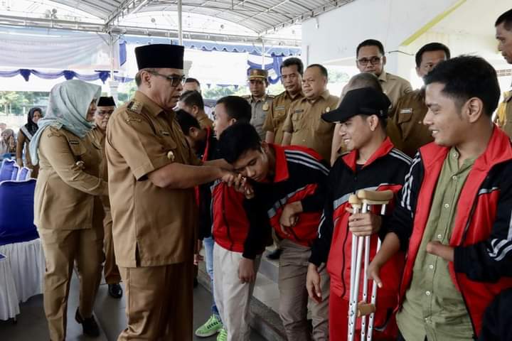 Atlet Disabilitas Madina Ukir Prestasi, Bupati Sukhairi Nasution : Mudah -Mudahan Mampu Dipertahankan