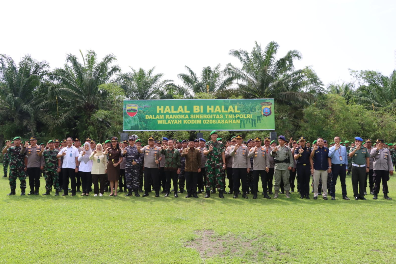 Menjalin Silahturahmi TNI-Polri Asahan Halal Bihalal