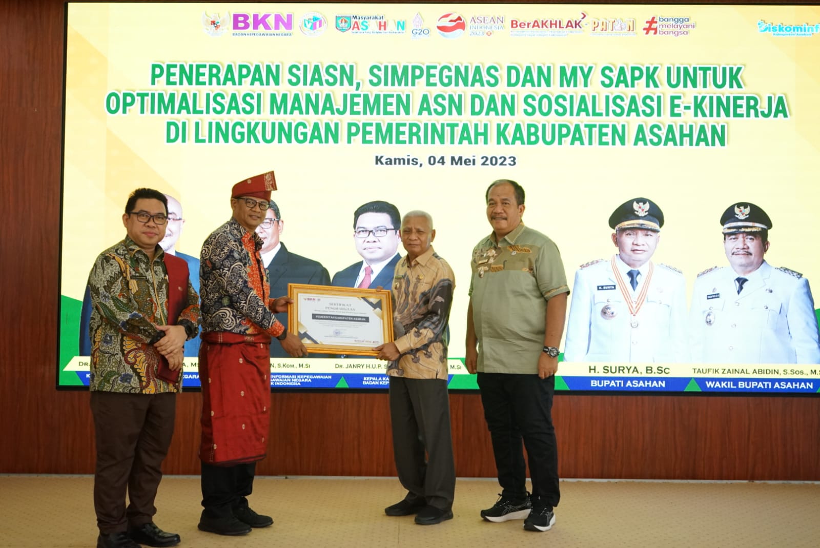 Bupati Asahan Terima Kunjungan Kerja BKN Republik Indonesia