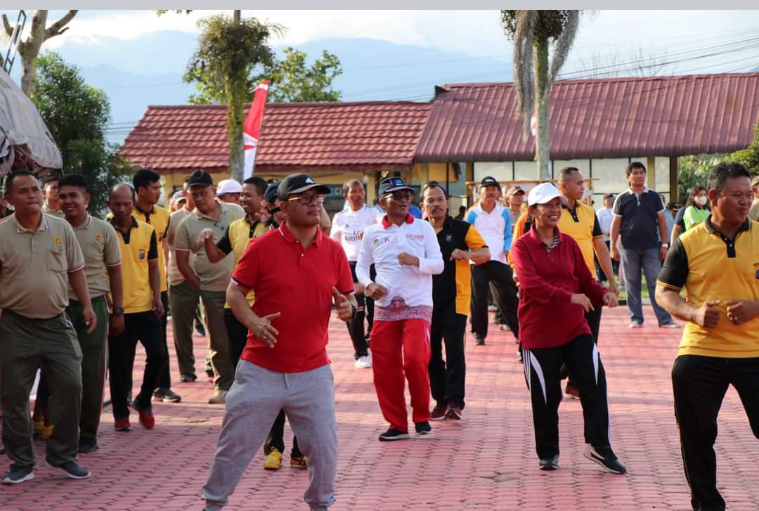 Kuatkan Sinergitas, Pemkab Bersama TNI-Polri Gelar Olahraga Bersama