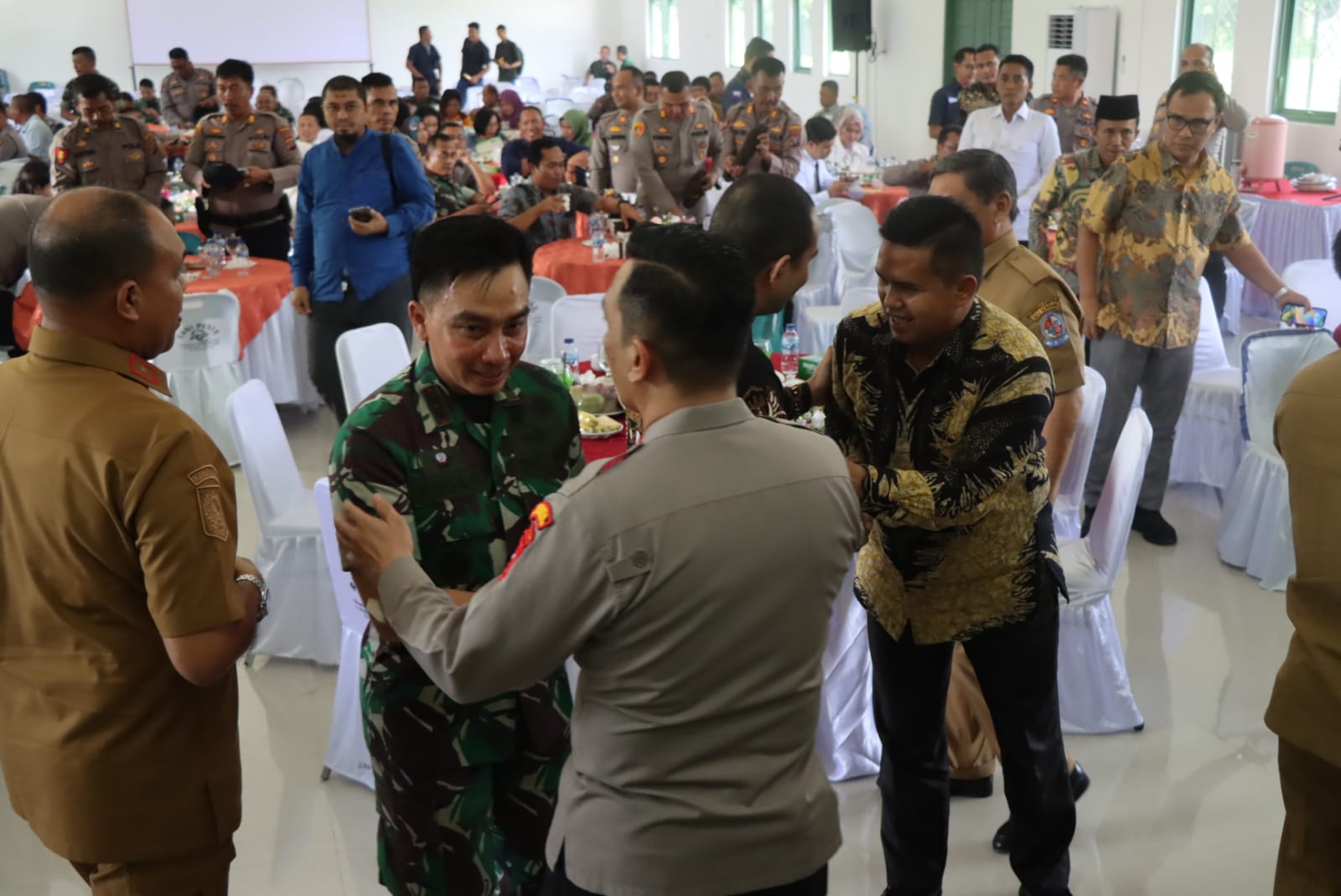 Kapolresta Deli Serdang Beserta PJU Hadiri Halal Bi Halal di Makodim 0204 Deli Serdang