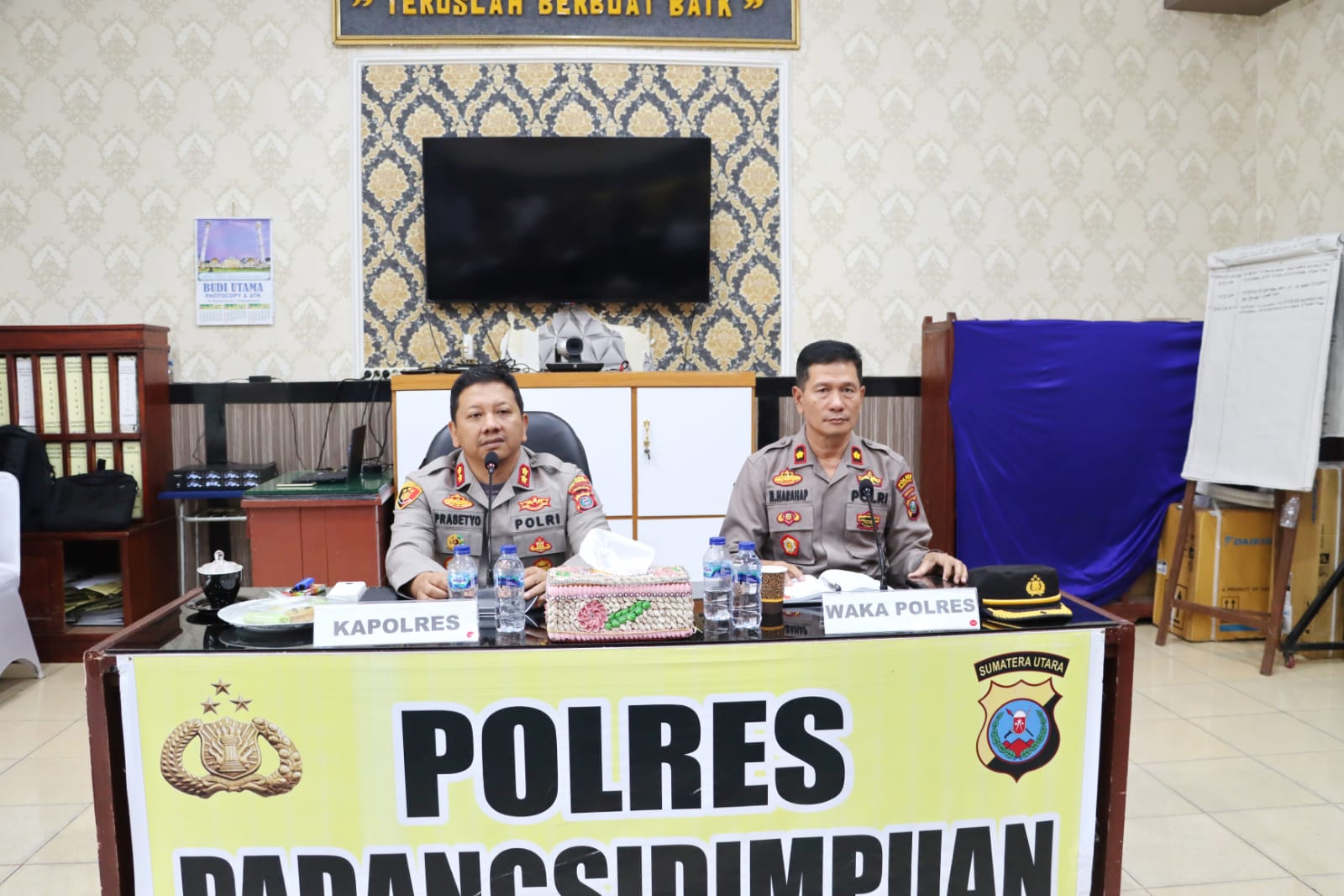 Pasca Operasi Ketupat Toba-2023 2023 Kapolres Padangsidimpuan Pimpin Anev. Kapolda Sumut Ucapkan Terimakasih.
