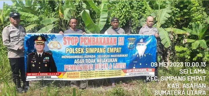 Polsek Simpang Empat Lakukan Upaya Pencegahan Dengan Rutin Sosialisasi Karhutla