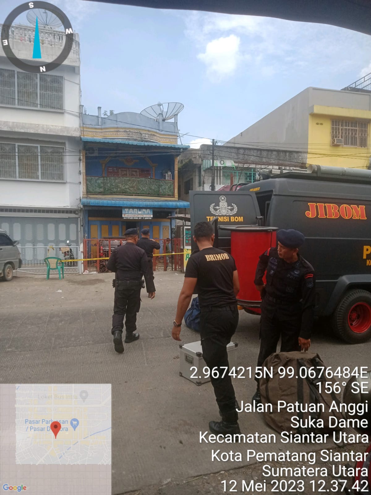 Sebuah Benda Meledak, Masyarakat Heboh Di Siantar