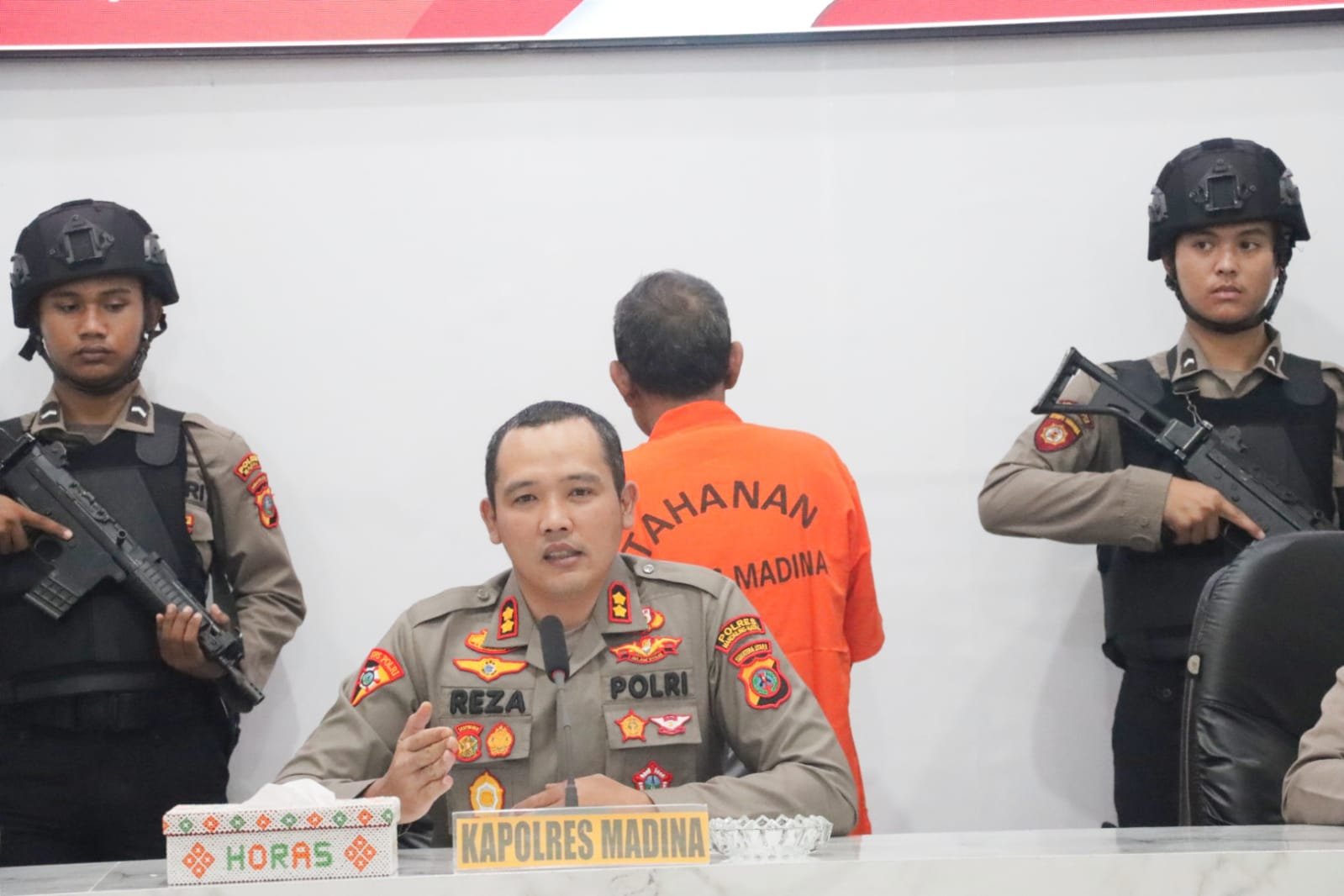 Tersangka Penyiram Air Cuka di Bekuk Satreskrim Polres Madina, Ini Keterangan Kapolres AKBP Reza