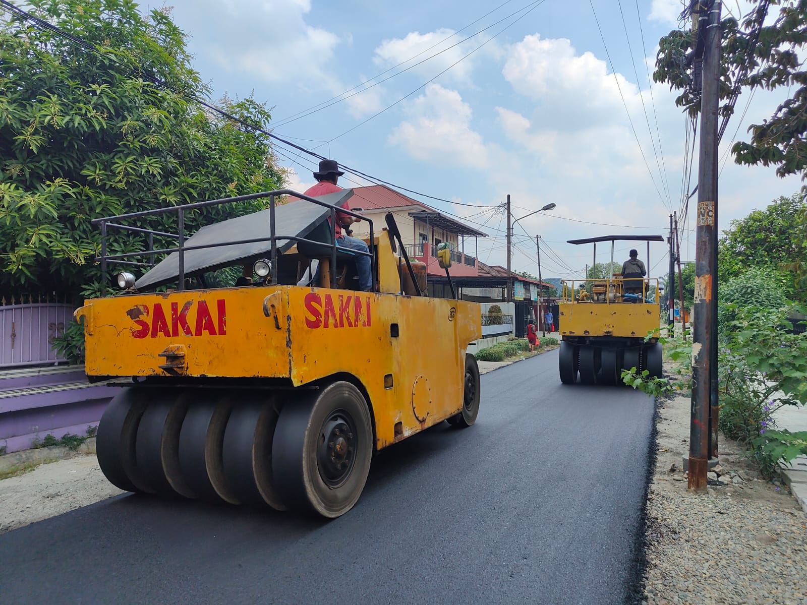 Jalan Sei Bengawan Medan Sunggal Telah Selesai di Aspal Dinas SDABMBK