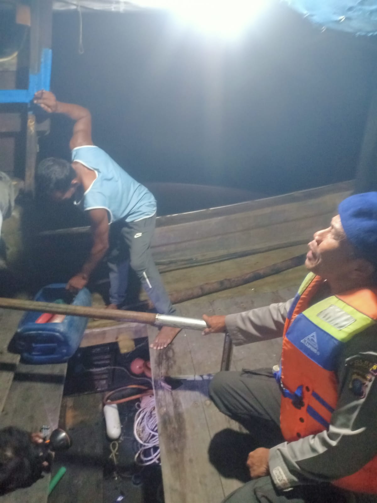 Tim Sat Polairud Polres Asahan Pantau Situasi Perairan Asahan