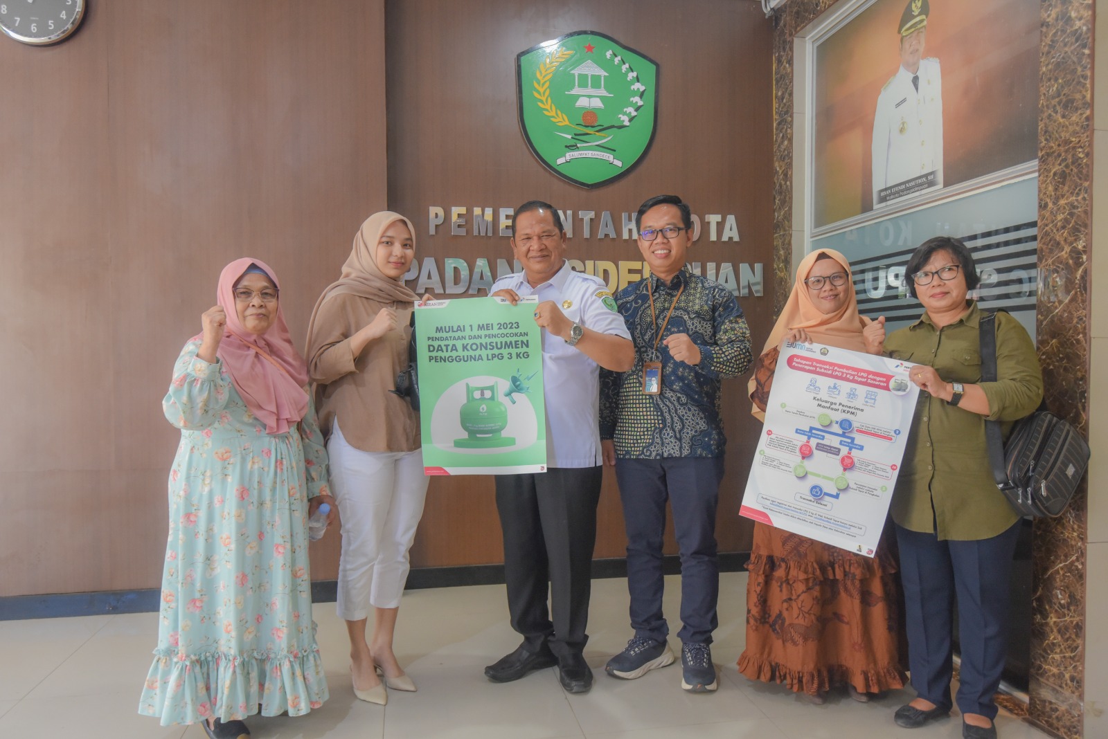 Walikota Padang Sidempuan Irsan Efendi Nasution,SH.MM terima Audiensi Sales Brench Manager Rayon III ( Pertamina) Sibolga