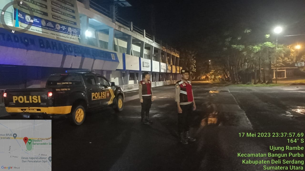 Pelihara dan Jaga Kamtibmas, Sat Samapta Polresta Deli Serdang Laksanakan Patroli Blue Light