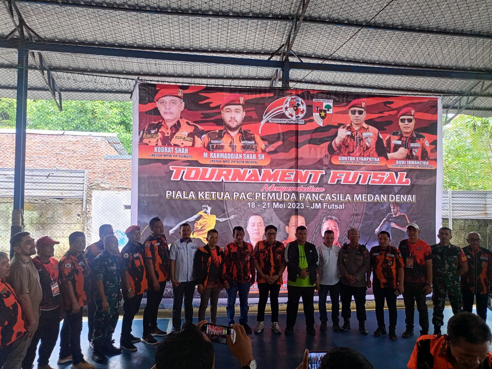 MPW Pemuda Pancasila Sumut Buka Turnamen Futsal Piala Ketua PAC PP Medan Denai, Ini Pesan Ketua Kodrat Shah
