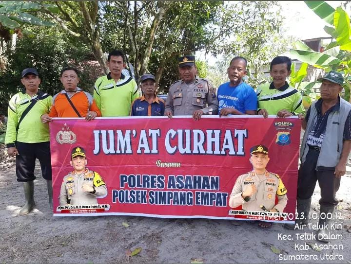 Polsek Simpang Empat Jumat Curhat Dikediaman Asman