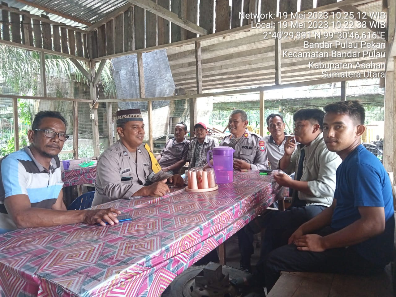 Kapolsek Bandar Pulau, Gelar Jumat Curhat Melalui 