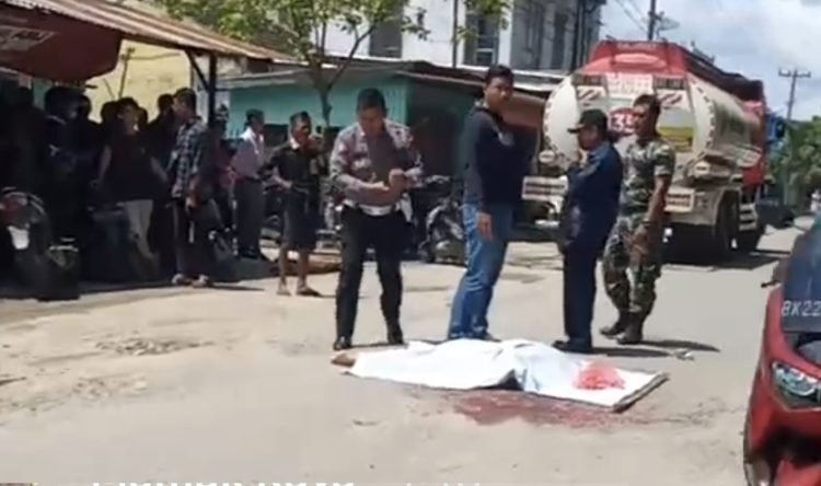 Jalan Ir Juanda Kota Kisaran Makan Korban, Wanita Muda Tewas Ditempat Usai Dilindas Truck