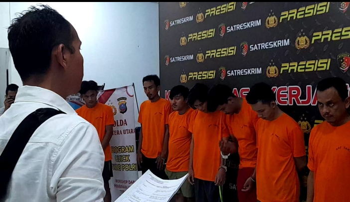 Polrestabes Medan Ringkus 10 Begal Sadis 23 Kali Beraksi