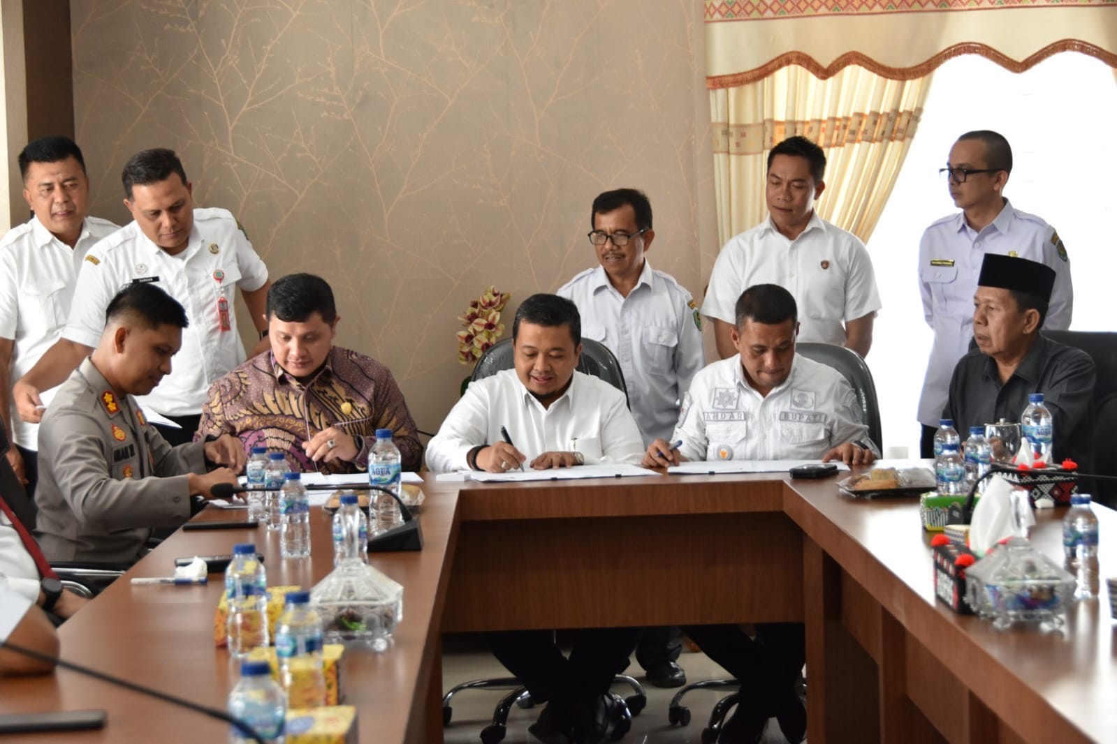 Kapolres dan Pemkab Teken MoU Terkait Hibah Uang Pembangunan Polres Tapsel dan Paluta