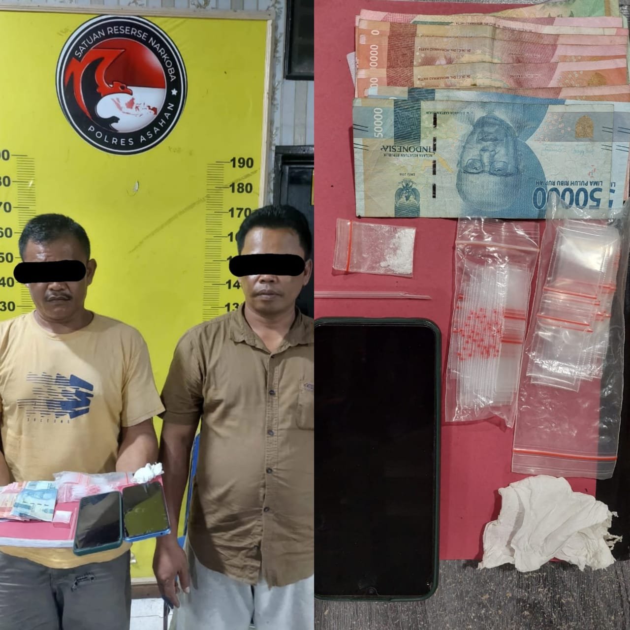 Dua Kurir Sabu Berhasil Diciduk Satnarkoba Polres Asahan
