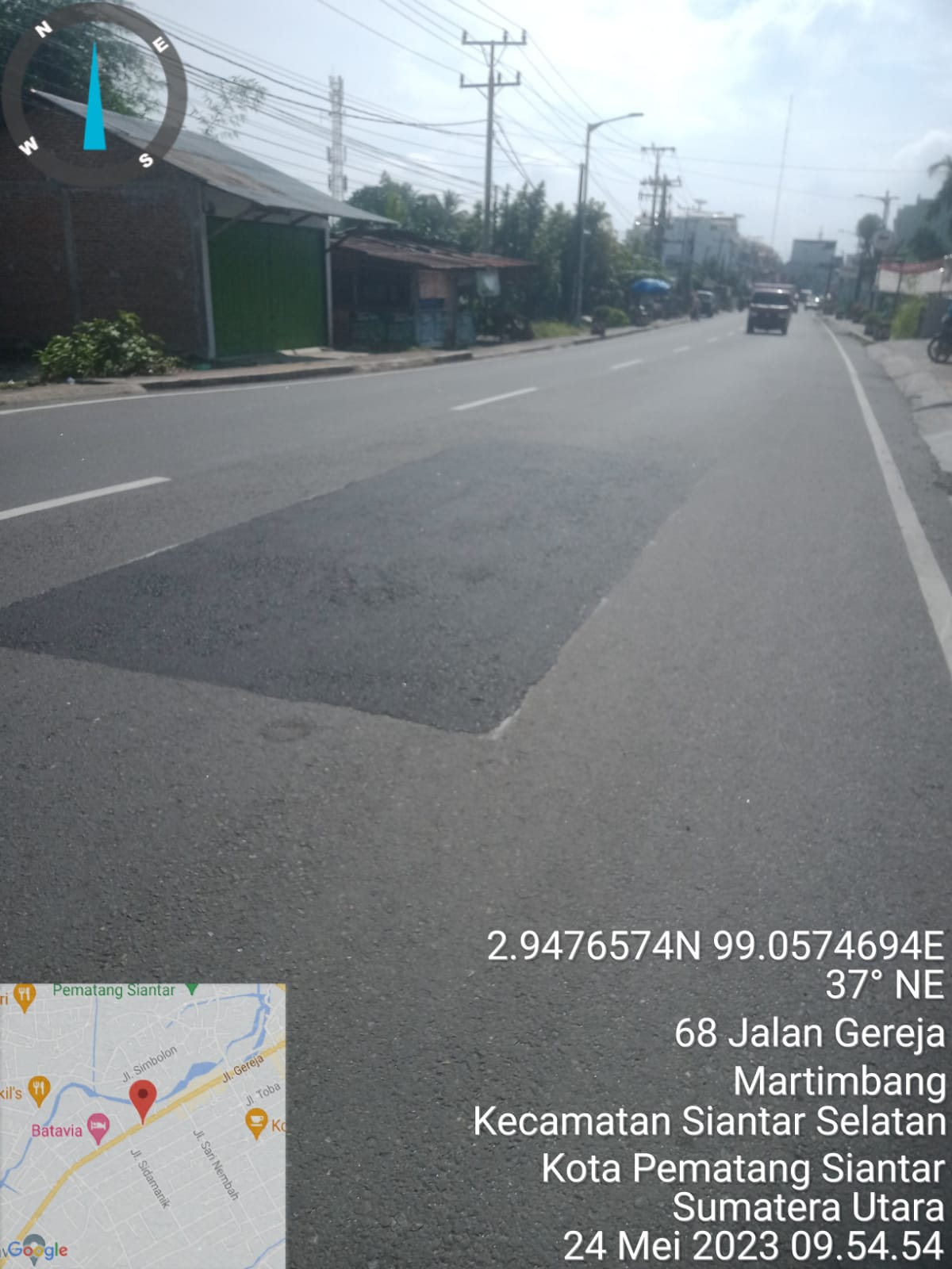 Proyek jalan milik Pemprovsu di Siantar 