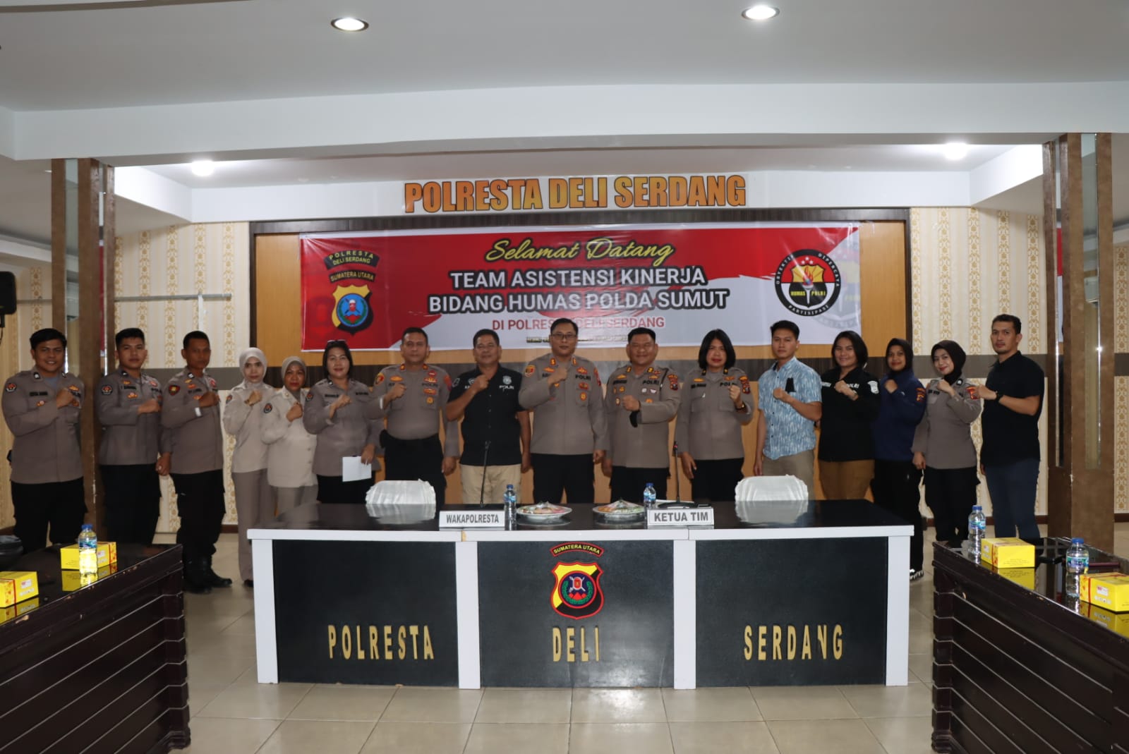 Asistensi Kinerja Bid Humas Polda Sumut di Polresta Deli Serdang
