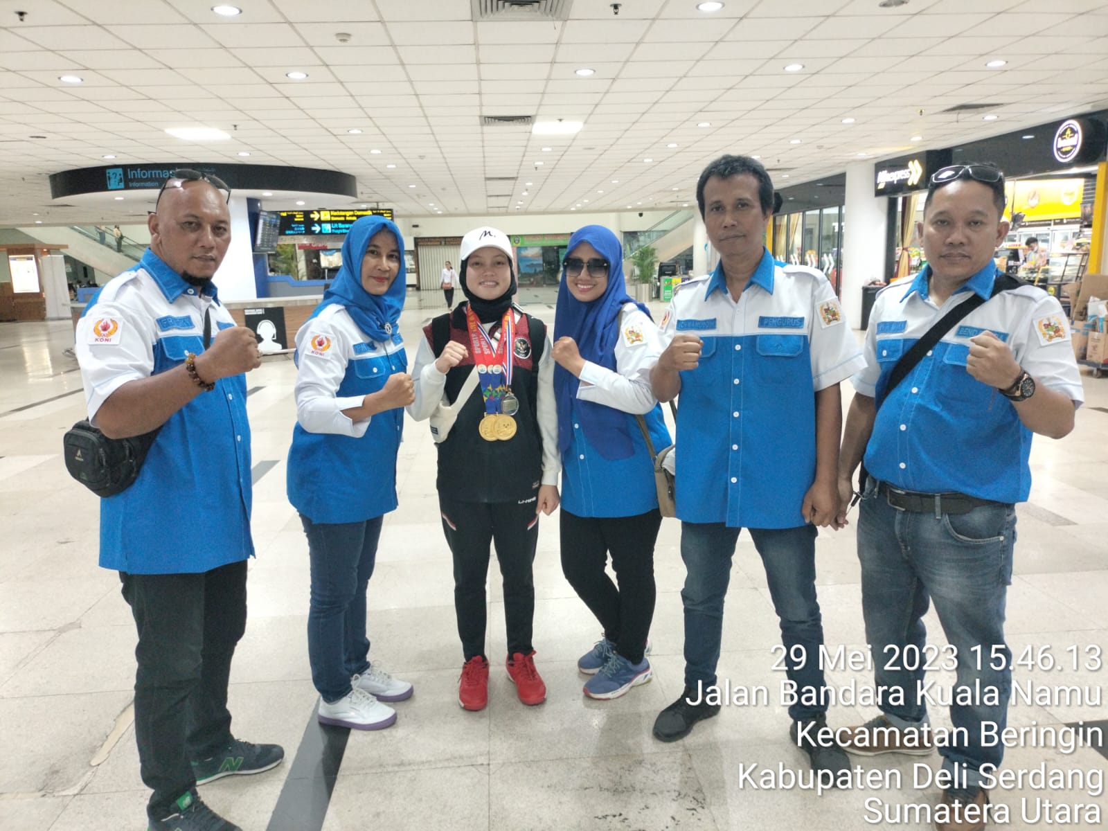 KONI Medan Selayang Menyambut Atlet Balap Sepeda Sae Games Kamboja